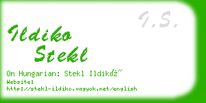 ildiko stekl business card